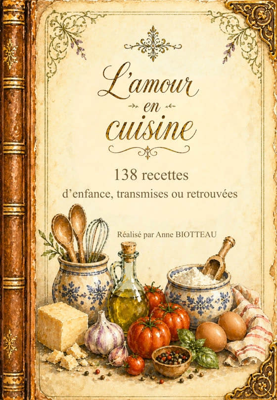 Couverture du livre L'amour en cuisine, 138 recettes d'enfance